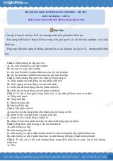 Đề thi giữa học kì 2 Sinh 11 Cánh diều - Đề số 3